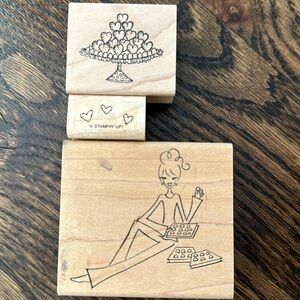 Heart Themed Themed Rubber Stamps